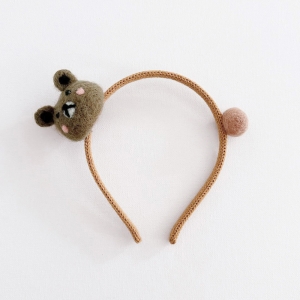 Girl Hairband Bear Wool (GHB6330)